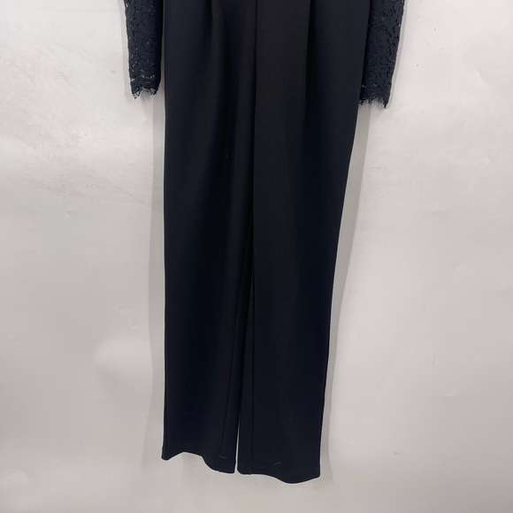 NWT EXPRESS BLACK LACE JUMPSUIT LONG SLEEVE VELVET TRIM
Size 4 - Picture 8 of 13